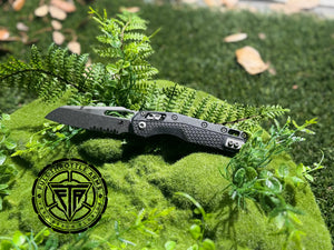 Microtech Standard Issue (MSI) Stonewash Partial Serrated - Full Throttle Arms LLC