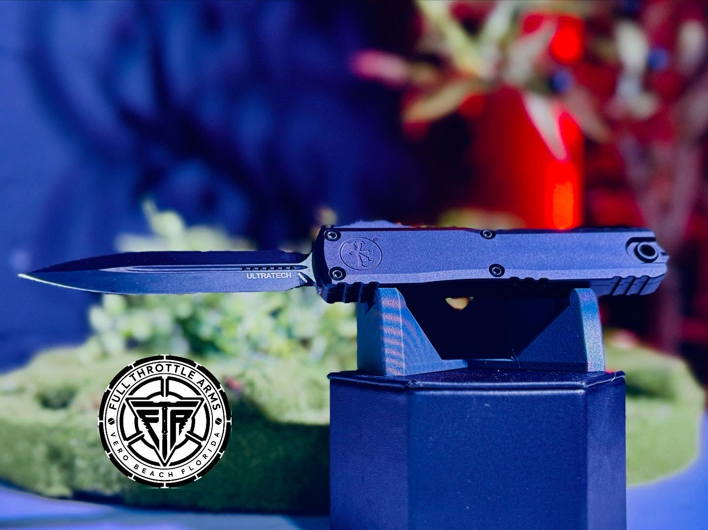 Microtech 1122-1T Ultratech ZBP D/E - Black Handle - Black Blade - Full Throttle Arms LLC