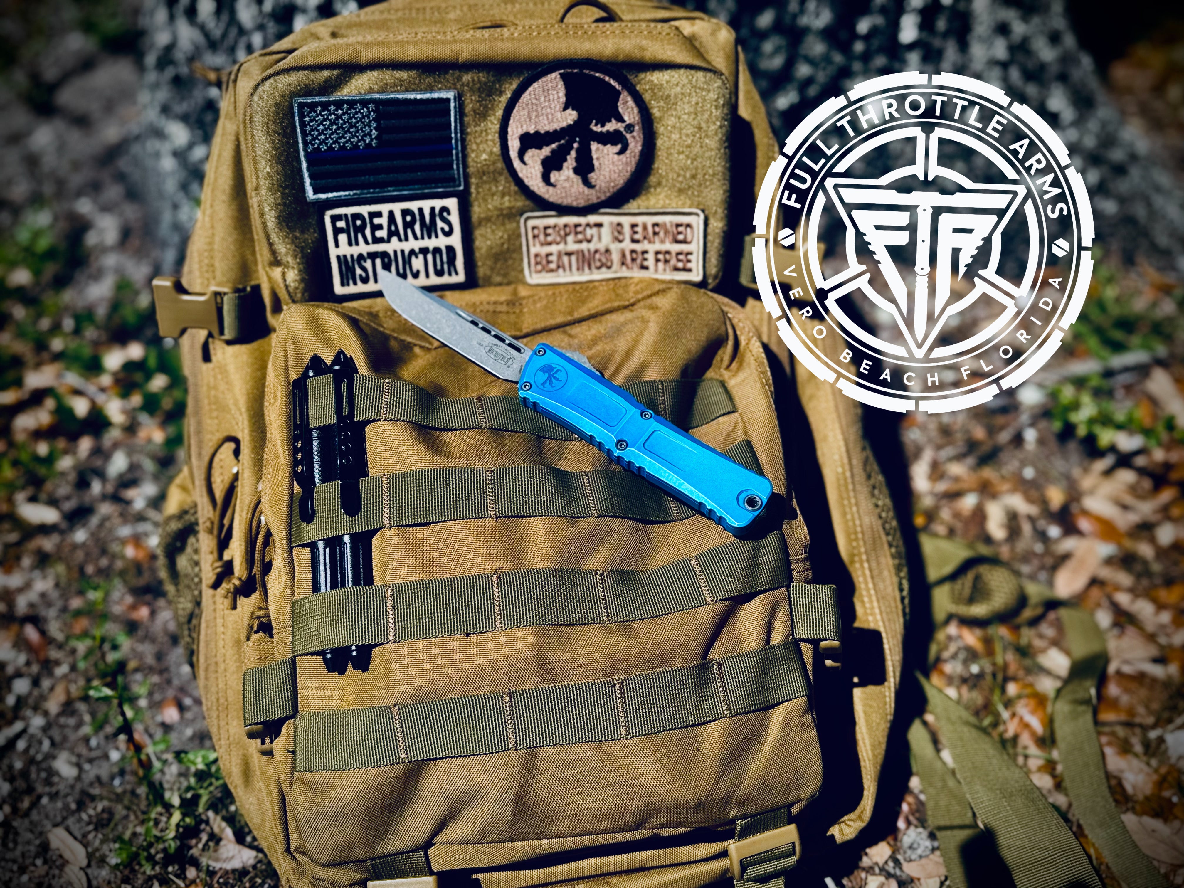 Microtech Combat Troodon Gen III Marbled Blue - Full Throttle Arms LLC
